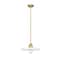 Z-Lite Paloma Pendant, 1-Light, 14 In.W x 6.25 In.H, Olde Brass/Gloss Opal 820P14-OBR - alternate 7